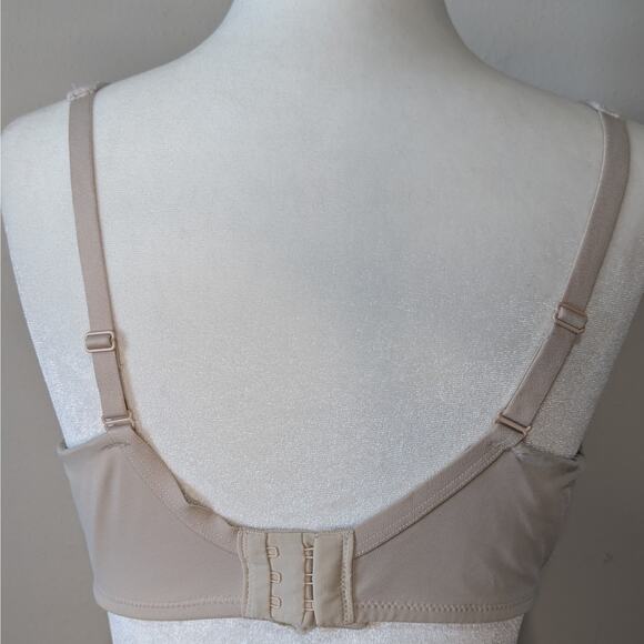 Soma Stunning Support Full Coverage Floral Lace Underwire Light Tan Bra Size 34D - Picture 4 of 10